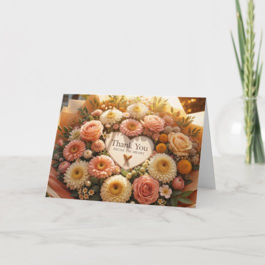 Hartelijk dank Bouquet Bedankkaart (Voorkant)