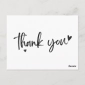 Hartelijk dank briefkaart (Achterkant)