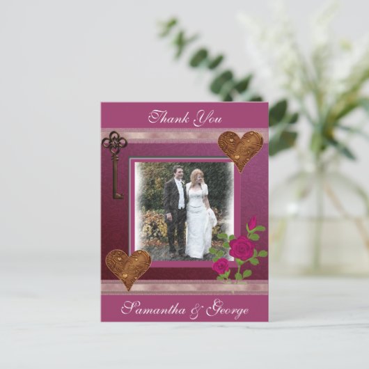 Hartelijk dank briefkaart (Staand voorkant)