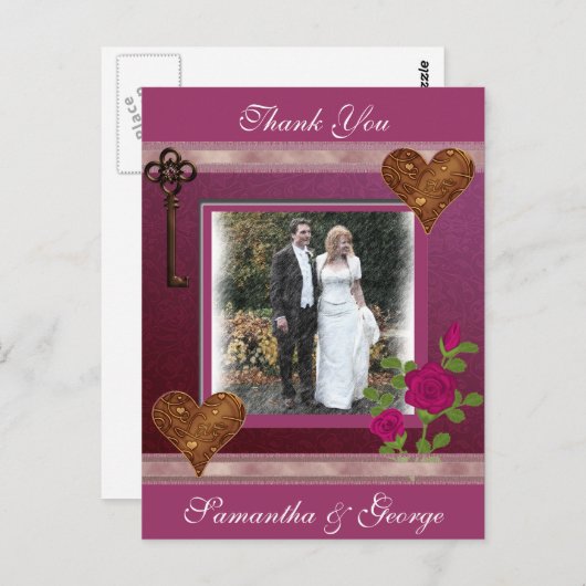 Hartelijk dank briefkaart (Voorkant / Achterkant)