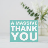 Hartelijk dank, Briefkaart (Staand voorkant)