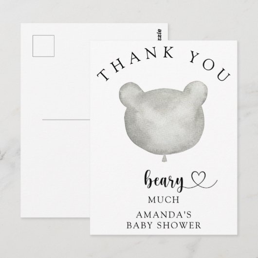 Hartelijk dank briefkaart (Voorkant / Achterkant)