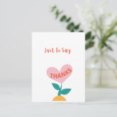 Hartelijk dank briefkaart (Staand voorkant)