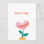 Hartelijk dank briefkaart (Voorkant)