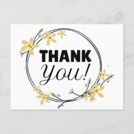 Hartelijk dank briefkaart