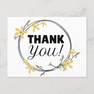 Hartelijk dank briefkaart