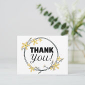 Hartelijk dank briefkaart (Staand voorkant)