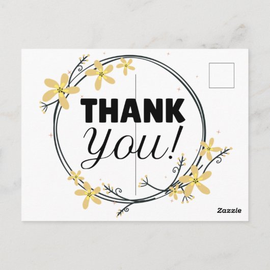 Hartelijk dank briefkaart (Achterkant)