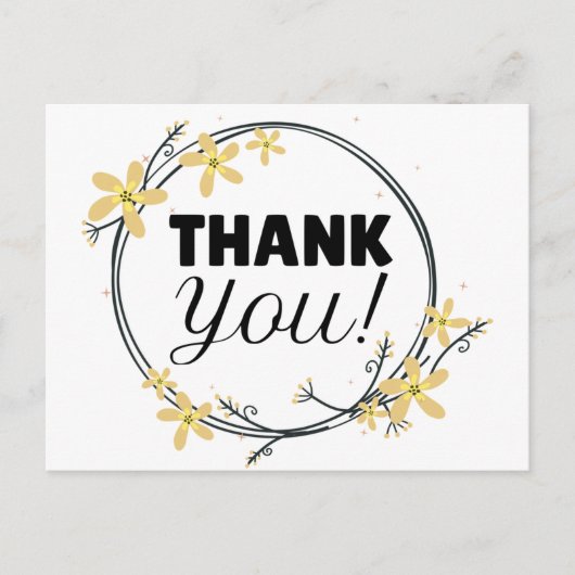 Hartelijk dank briefkaart (Voorkant)