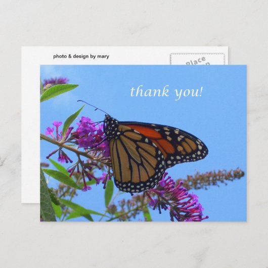 Hartelijk dank briefkaart (Voorkant / Achterkant)