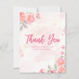 Hartelijk dank briefkaart