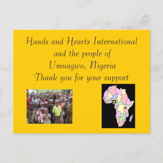 Hartelijk dank briefkaart