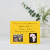 Hartelijk dank briefkaart (Staand voorkant)