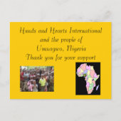 Hartelijk dank briefkaart (Voorkant)