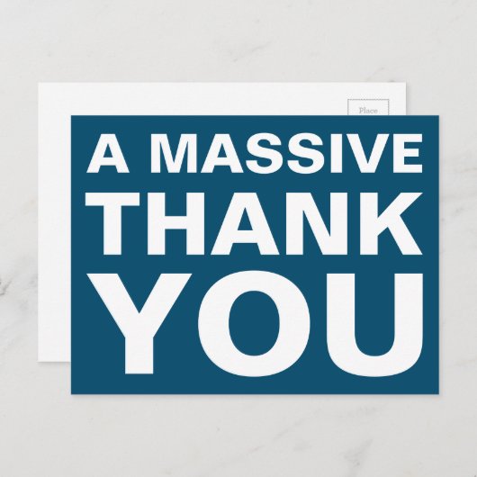 Hartelijk dank, Briefkaart (Voorkant / Achterkant)