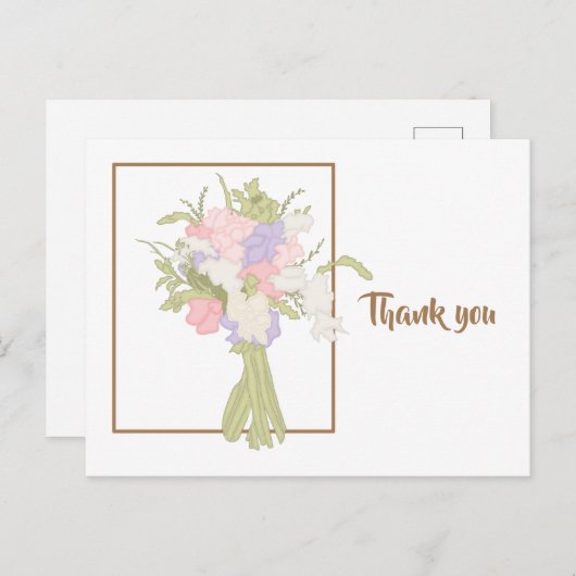 Hartelijk dank briefkaart (Voorkant / Achterkant)