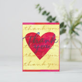 Hartelijk dank briefkaart (Staand voorkant)