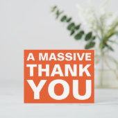 Hartelijk dank, Briefkaart (Staand voorkant)