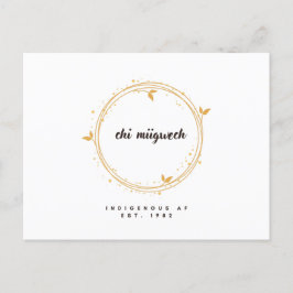 Hartelijk dank briefkaart