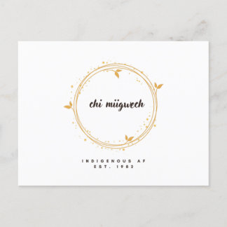 Hartelijk dank briefkaart