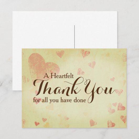 Hartelijk dank Briefkaart,  Briefkaart (Voorkant / Achterkant)