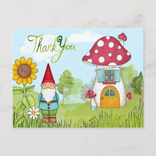 Hartelijk dank, Briefkaart Gnoom (Voorkant)