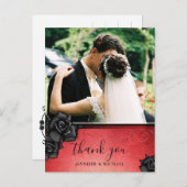 Hartelijk dank, Briefkaart van het Rode Gothic Hal (Voorkant / Achterkant)