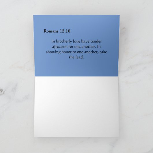 Hartelijk dank, broeder kaart (Binnen)