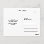 HARTELIJK DANK | BRUILOFT BEDANKT POST KAART (Achterkant)