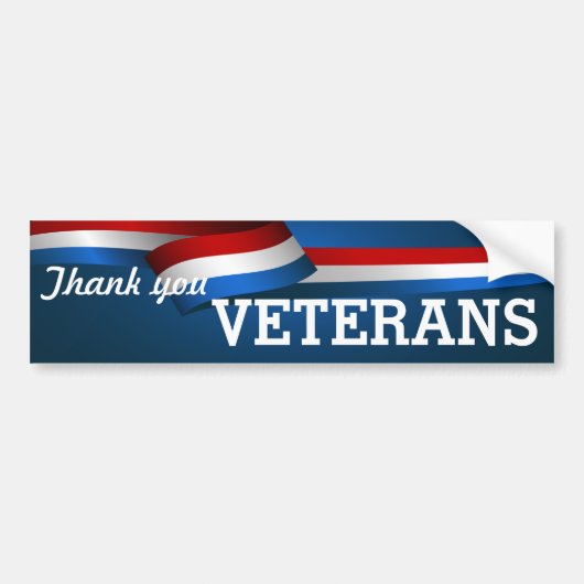 Hartelijk dank, Bumpersticker Veteranen (Voorkant)