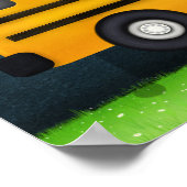 Hartelijk dank, buschauffeur 10 Foto Aangepast sch Poster (Hoek)