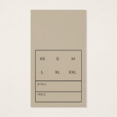 Hartelijk dank, Business Faux Gold Brush Hang Labe Visitekaartje (Achterkant)