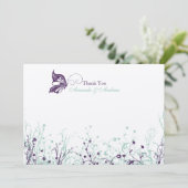 Hartelijk dank - Butterfly Garden 9 Bedankkaart (Staand voorkant)