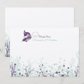 Hartelijk dank - Butterfly Garden 9 Bedankkaart (Voorkant / Achterkant)