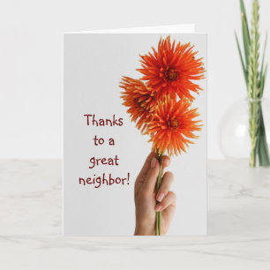 Hartelijk dank, Buurman, Aangepaste bloemenhok Bedankkaart