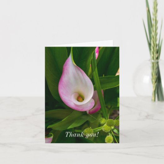 Hartelijk dank - Calla Roll Bedankkaart (Voorkant)