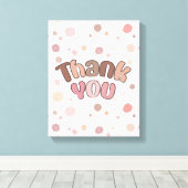 Hartelijk dank canvas afdruk (Insitu (Houten vloer))