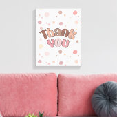 Hartelijk dank canvas afdruk (Insitu (Woonkamer))