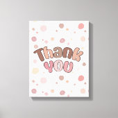 Hartelijk dank canvas afdruk (Voorkant)
