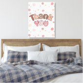 Hartelijk dank canvas afdruk (Insitu (Slaapkamer))