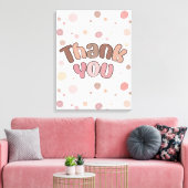 Hartelijk dank canvas afdruk (Insitu (Woonkamer))