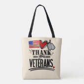 Hartelijk dank, Canvas tas Veteranen (Achterkant)