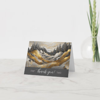 Hartelijk dank Card Forest Bedankkaart