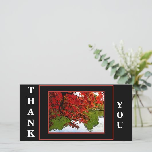 Hartelijk dank! Card Pack van 10 - Autumn Scene Bedankkaart (Staand voorkant)