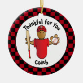 Hartelijk dank, Coach Holiday Gift - Gepersonalise Keramisch Ornament (Voorkant)