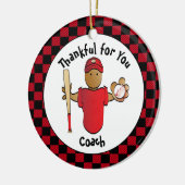 Hartelijk dank, Coach Holiday Gift - Gepersonalise Keramisch Ornament (Links)