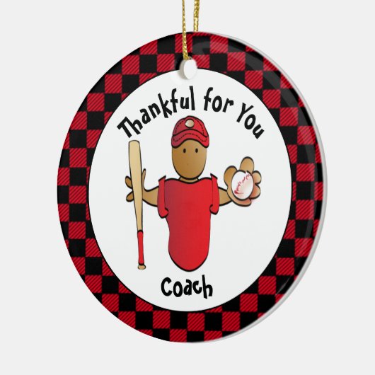 Hartelijk dank, Coach Holiday Gift - Gepersonalise Keramisch Ornament (Links)