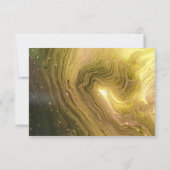 Hartelijk dank, collega & Bright Gele Marmer, Gold Notitiekaartje (Achterkant)