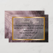 Hartelijk dank, collega's en bruine marmer, Gold l Notitiekaartje (Voorkant / Achterkant)