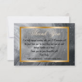 Hartelijk dank, collega's en grijze marmer, Gold l Notitiekaartje (Voorkant)